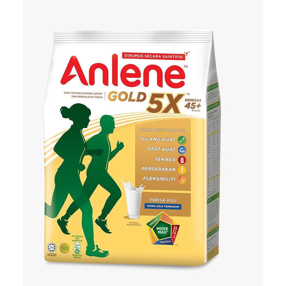 Sữa bột Anlene Gold 5X hương vani túi 1.0kg